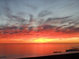 Coming home to a beatiful sunset in Taghazout