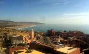 Rooftop terrace view Surf Camp Taghazout