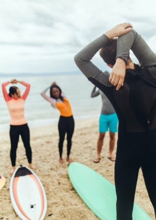 Surf coaching beach beginners taghazout morocco