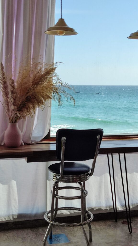 Chair ocean front desk coworking space taghazout agadir Chair ocean front desk coworking space taghazout agadir