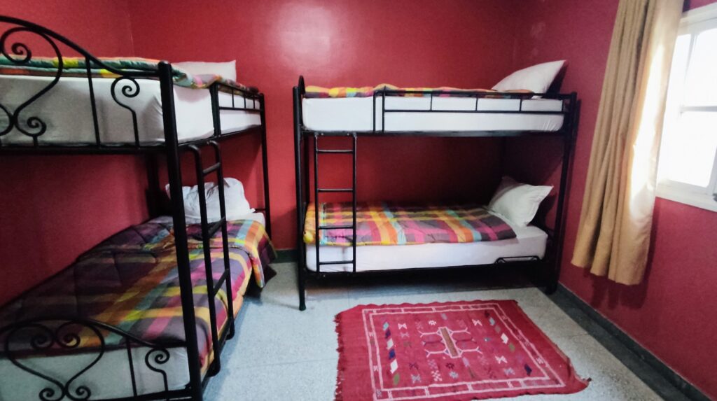 4 beds dorm room taghazout agadir morocco