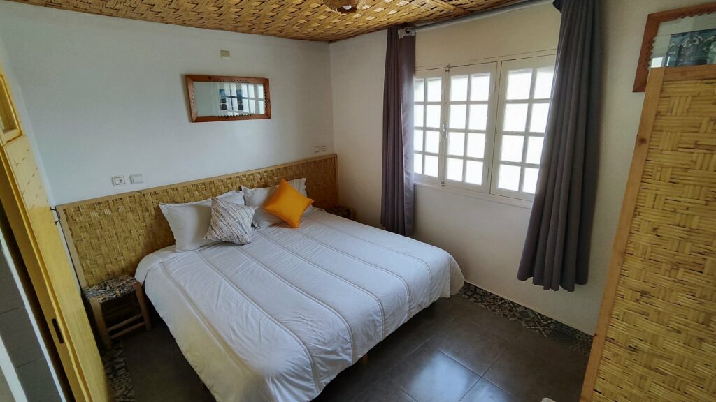 Double ensuite room exterior window BB guesthouse Taghazout