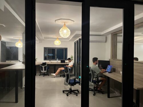 Air conditionned coworking space Taghazout BB Hostel Surf Camp Taghazout